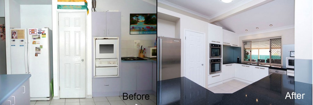 Kitchen make over before after